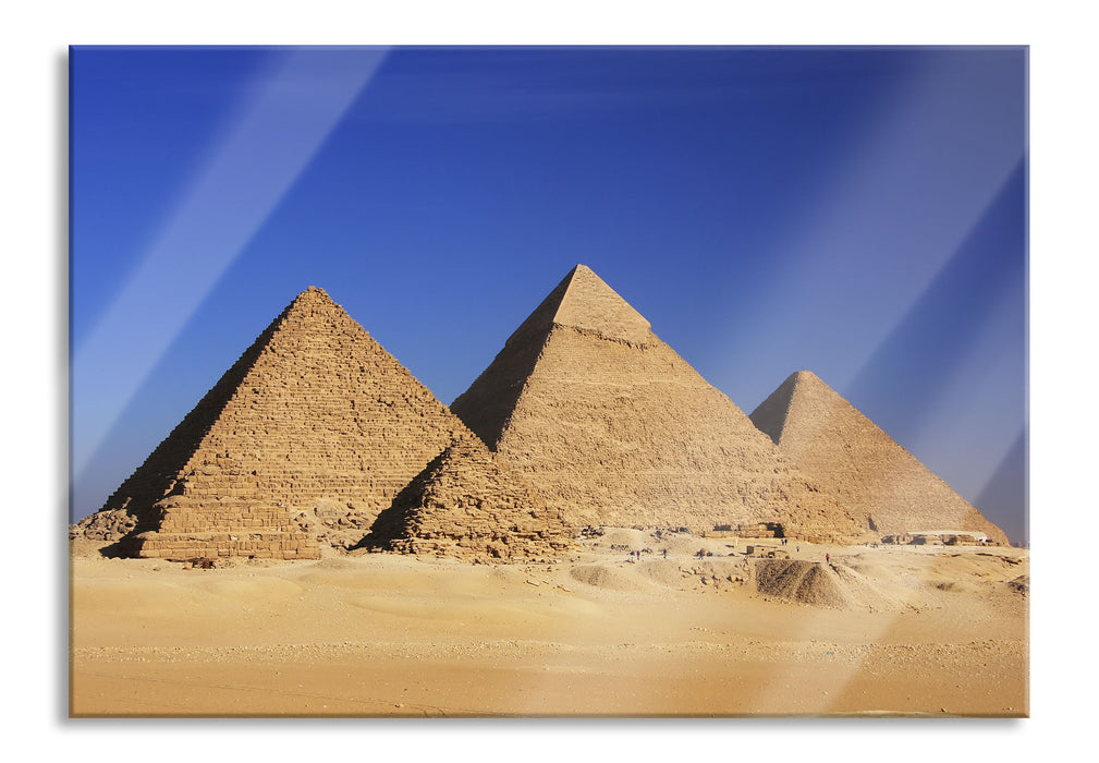 Pyramiden von Gizeh, Glasbild