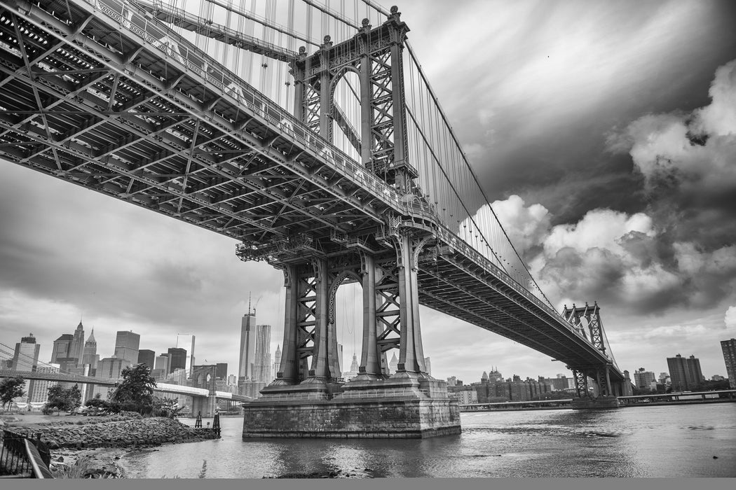 Manhattan Bridge New York, Glasbild