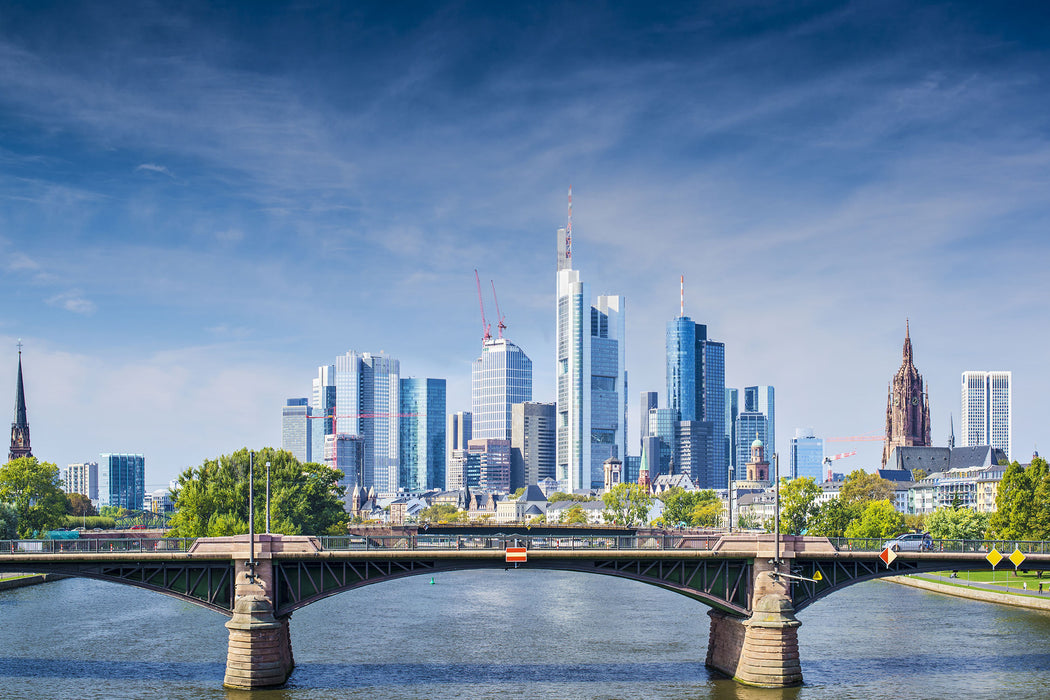 Skyline von Frankfurt am Main, Glasbild