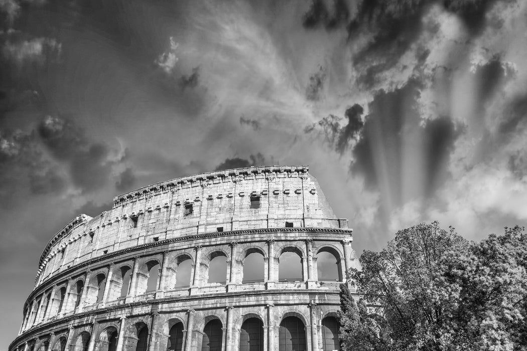 klassisches Colloseum in Rom, Glasbild