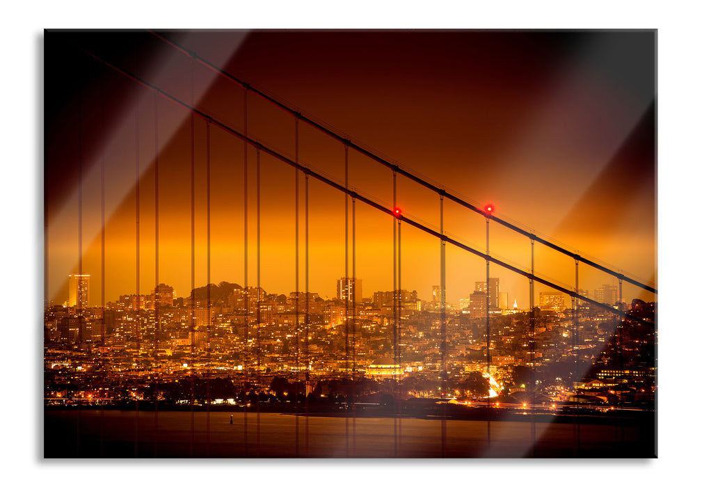 Pixxprint San Francisco Skyline, Glasbild