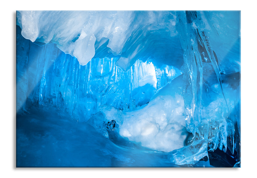 Prächtige Eishöhle, Glasbild