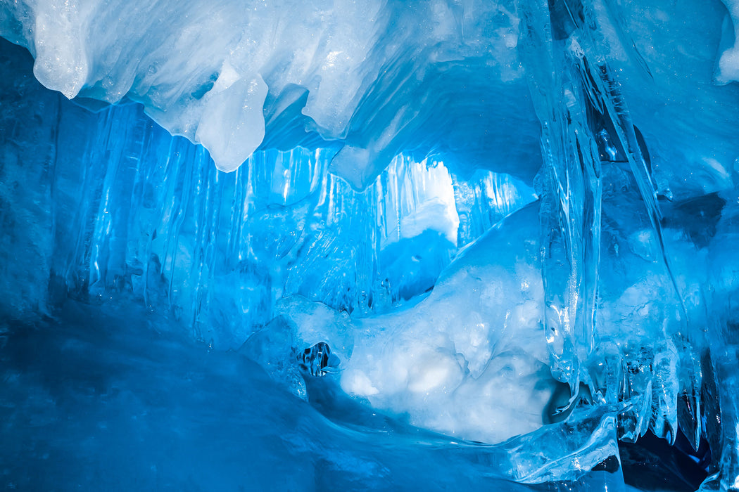 Prächtige Eishöhle, Glasbild