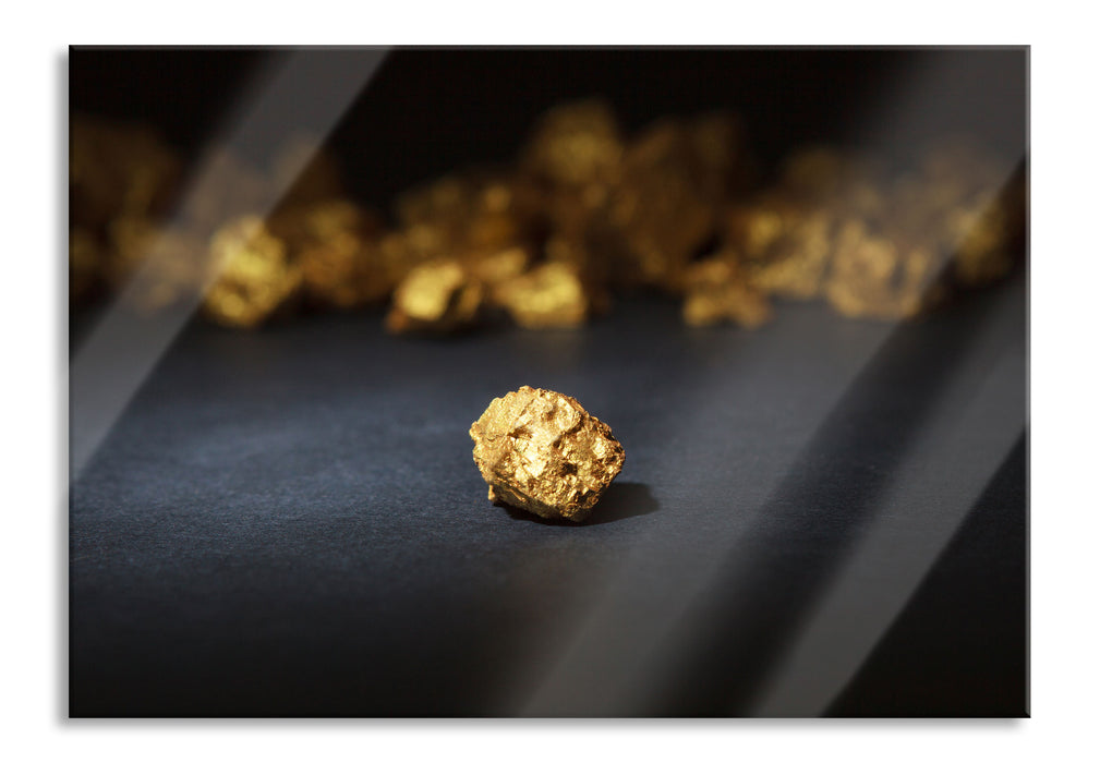 Goldnugget, Glasbild