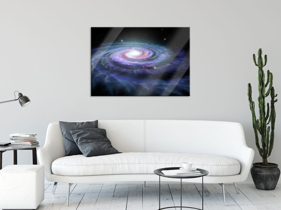 Sternenwirbel Galaxie, Glasbild