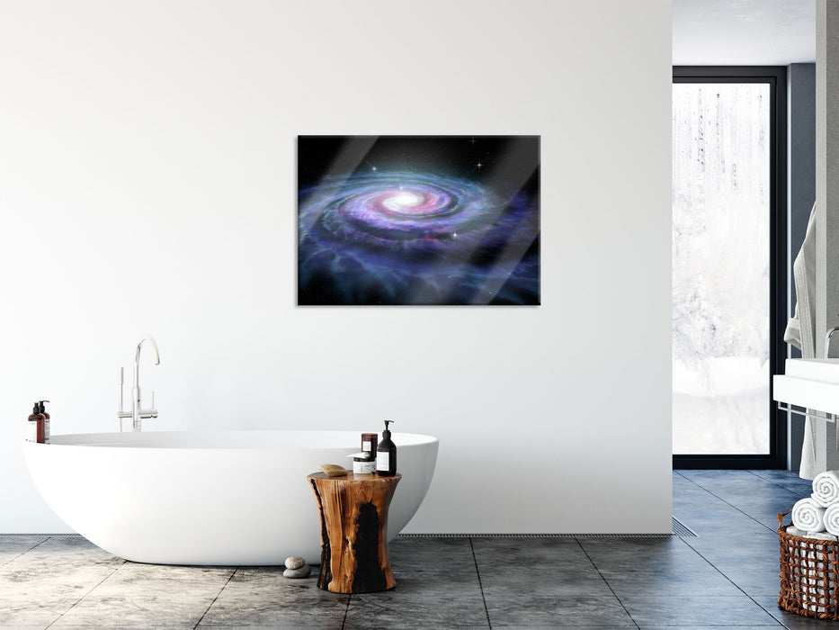 Sternenwirbel Galaxie, Glasbild