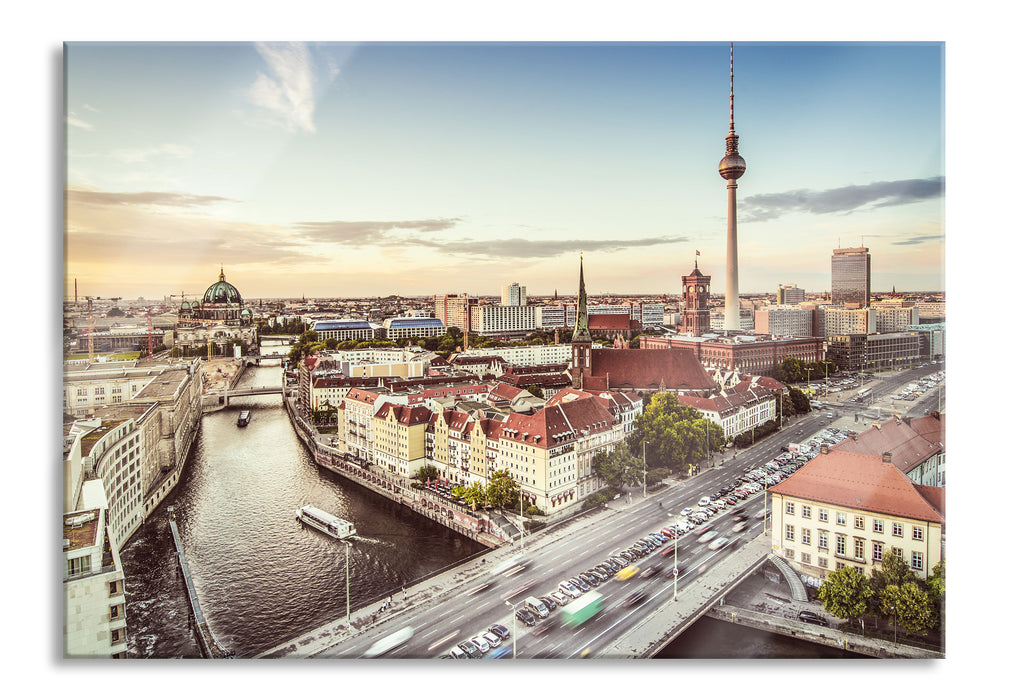 Skyline von Berlin, Glasbild