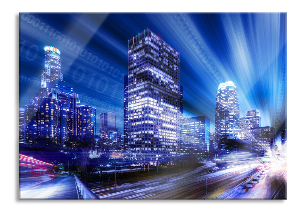 Pixxprint Los Angeles Matrix, Glasbild