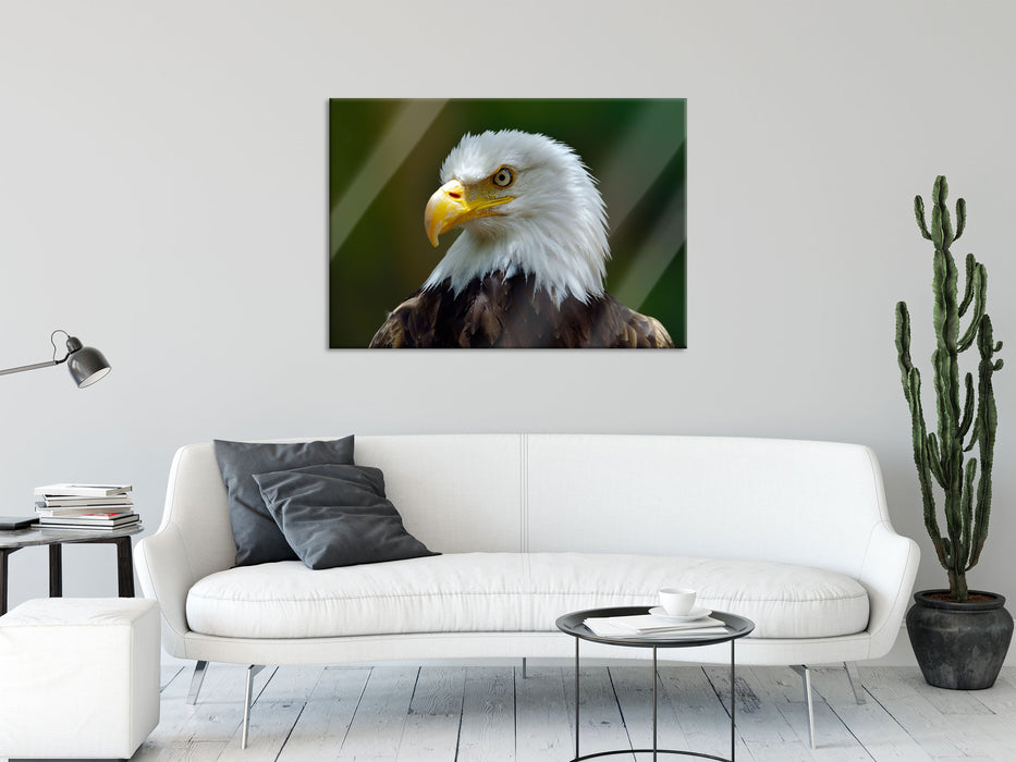 Mächtiger Weißkopfseeadler, Glasbild