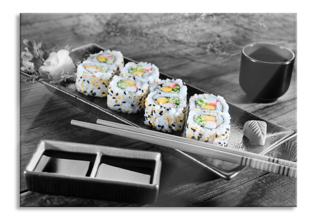 Inside Out Sushi Rollen, Glasbild