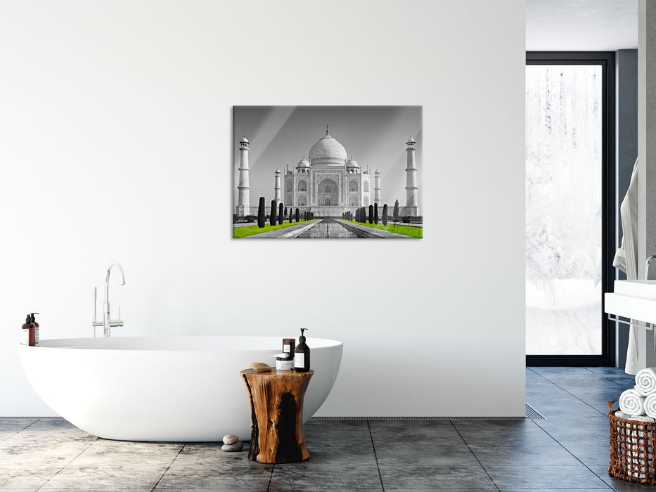 eindrucksvoller Taj Mahal, Glasbild