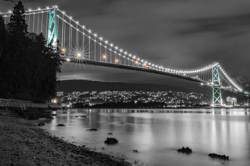 Lions Gate Bridge in Vancouver, Glasbild