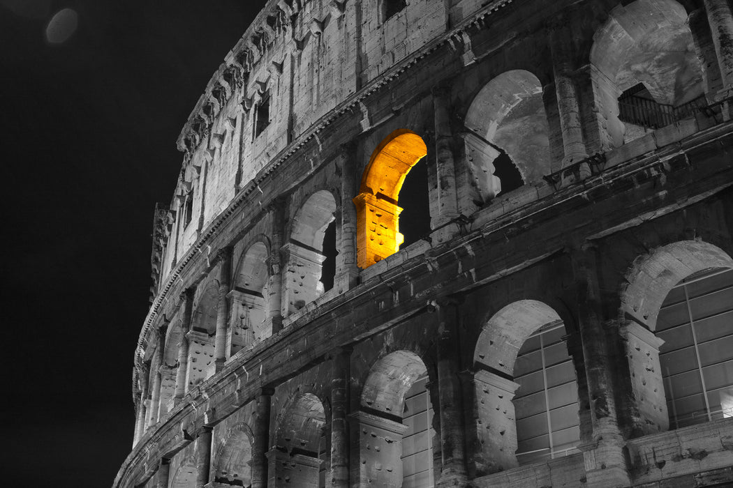 schönes Amphitheater in Rom, Glasbild