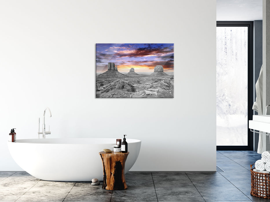 schöne Utah Monument Valley, Glasbild