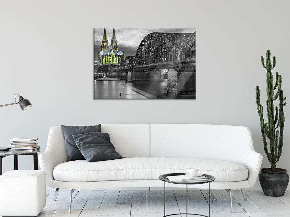 schöne brücke, Glasbild