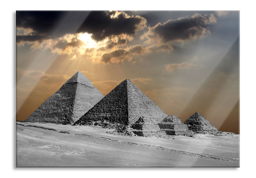atemberaubende Pyramiden, Glasbild