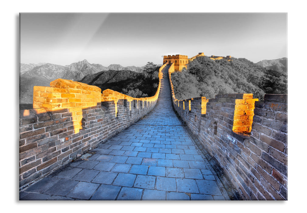 prächtige chinesische Mauer, Glasbild