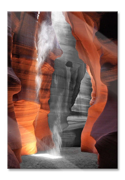 Pixxprint prächtiger Antelope Canyon, Glasbild