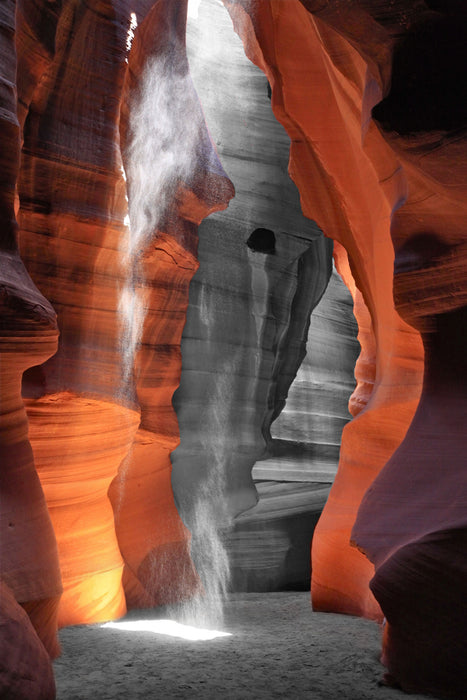 prächtiger Antelope Canyon, Glasbild