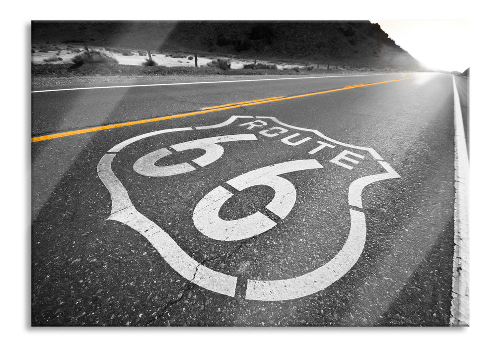 Pixxprint Hollywood Ortseingangsschild, Glasbild