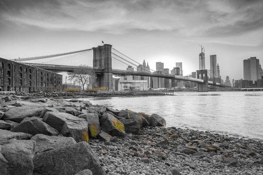 schöne Brooklyn Bridge, Glasbild