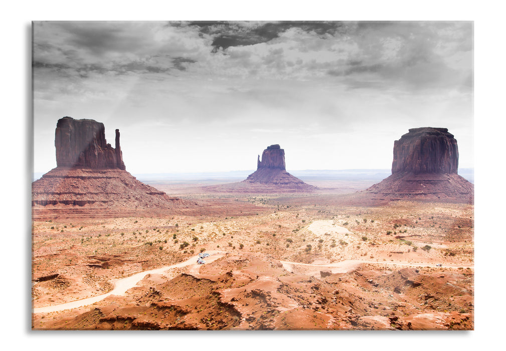 schönes Monument Valley, Glasbild