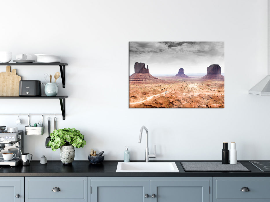 schönes Monument Valley, Glasbild