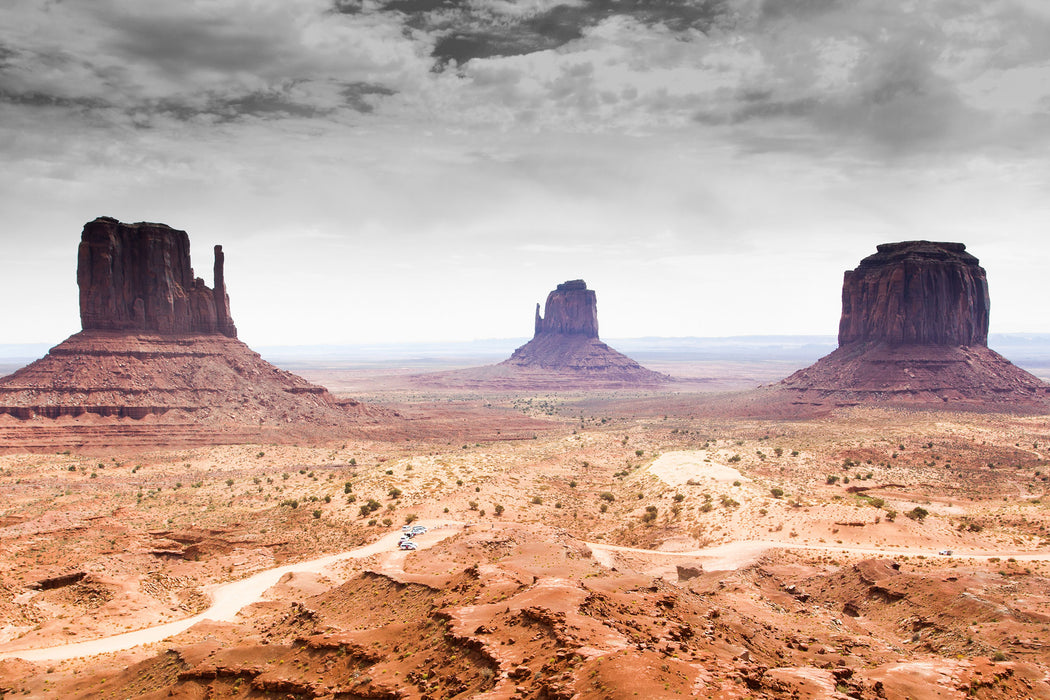 schönes Monument Valley, Glasbild