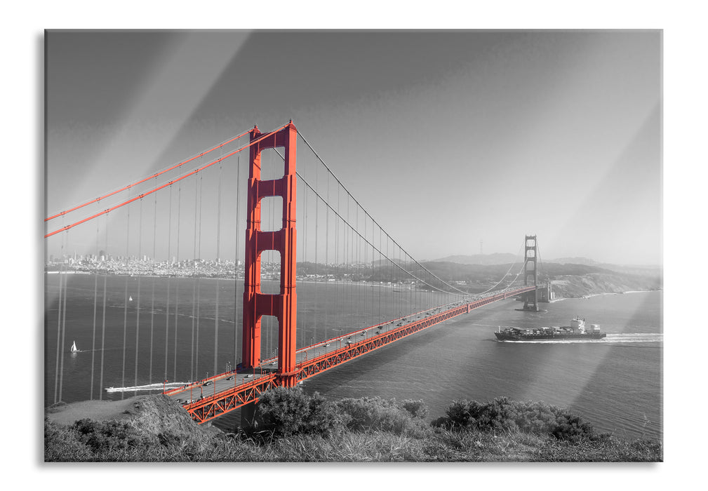 eindrucksvolle Golden Gate Bridge, Glasbild