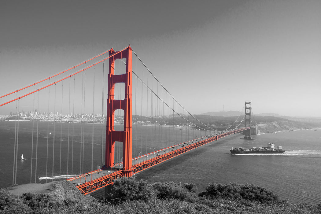 eindrucksvolle Golden Gate Bridge, Glasbild