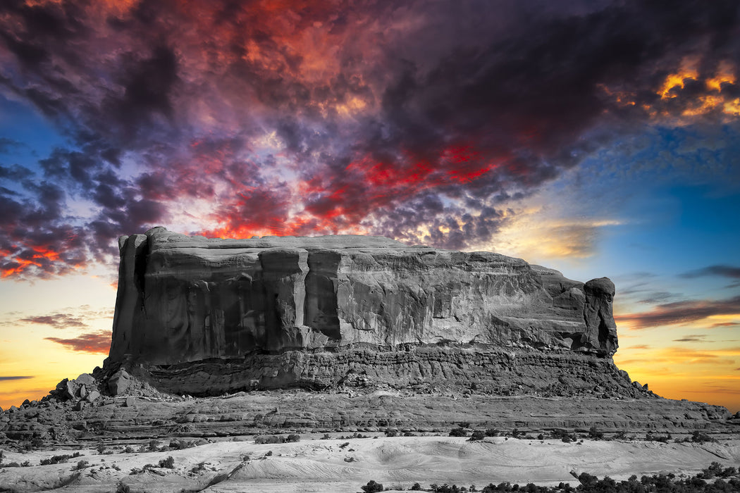 erschlagendes Monument Valley, Glasbild