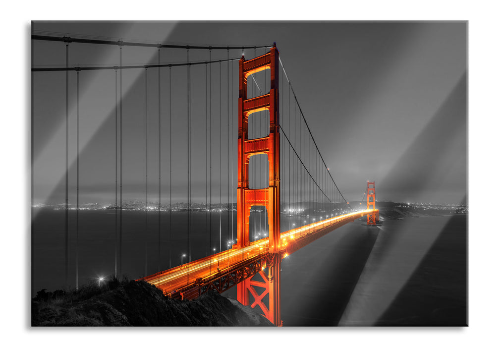 Pixxprint majestätische Golden Gate Bridge, Glasbild