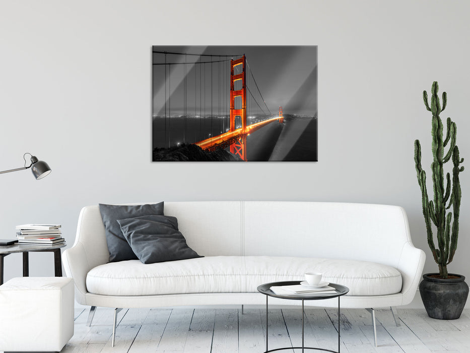 majestätische Golden Gate Bridge, Glasbild