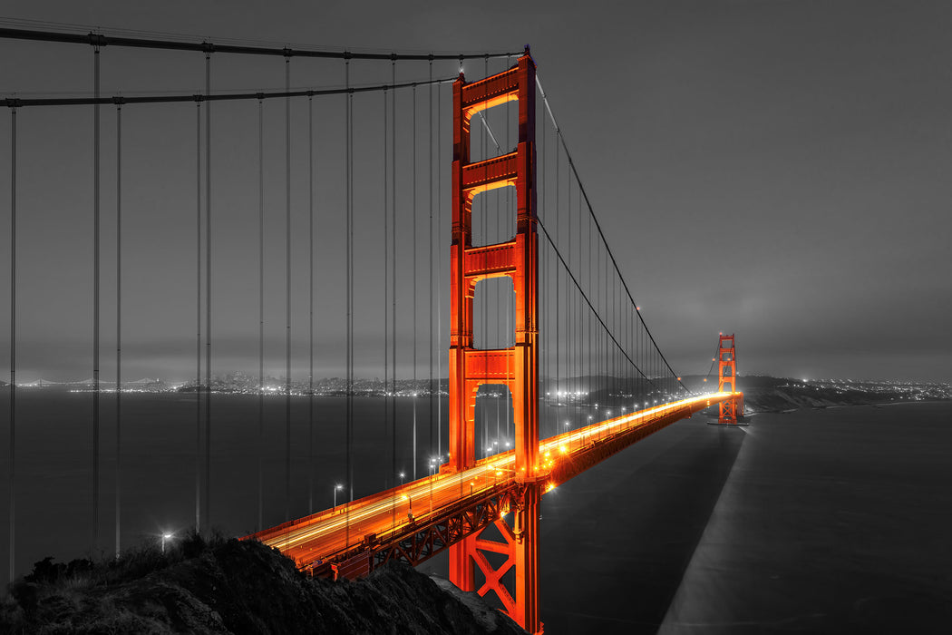 majestätische Golden Gate Bridge, Glasbild