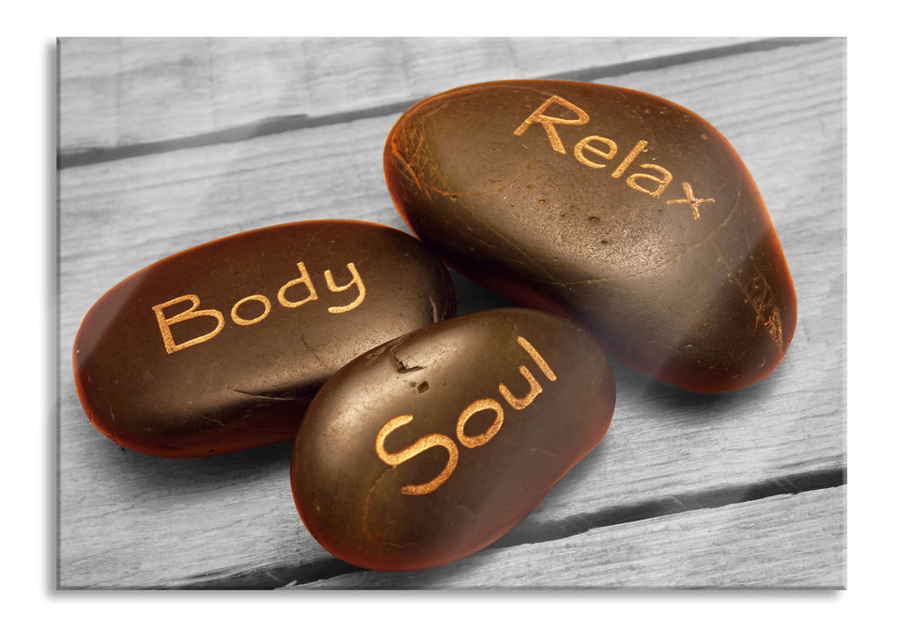 Pixxprint Relax Body Soul, Glasbild