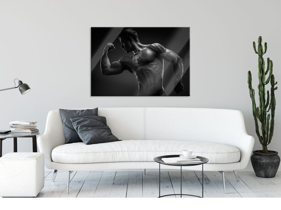 Posender Bodybuilder, Glasbild