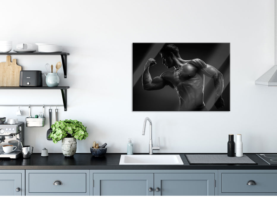 Posender Bodybuilder, Glasbild