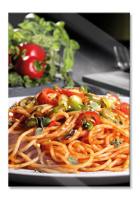 Leckere Spaghetti Italia, Glasbild