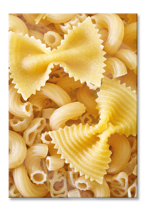 Nudeln Pasta Italia Mischung, Glasbild