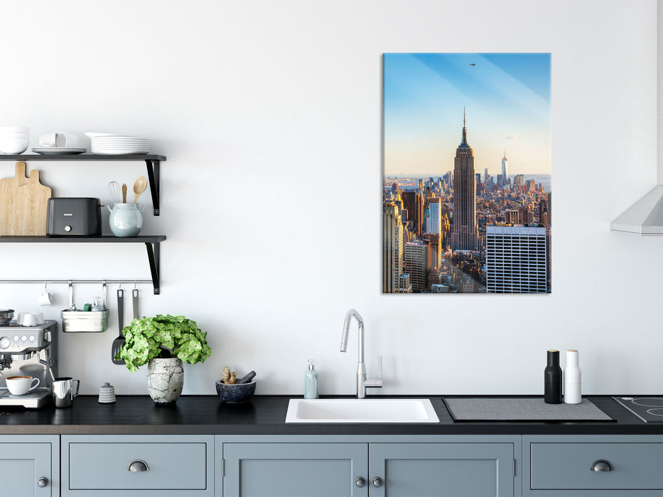 Empire State Building in New York, Glasbild