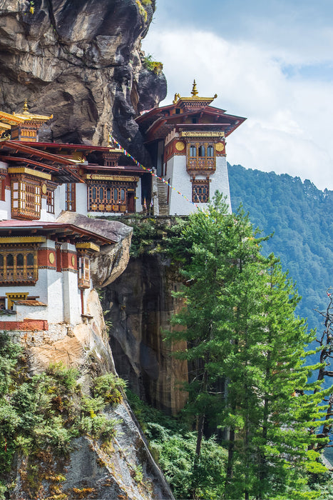 Buddha Tempel in China, Glasbild