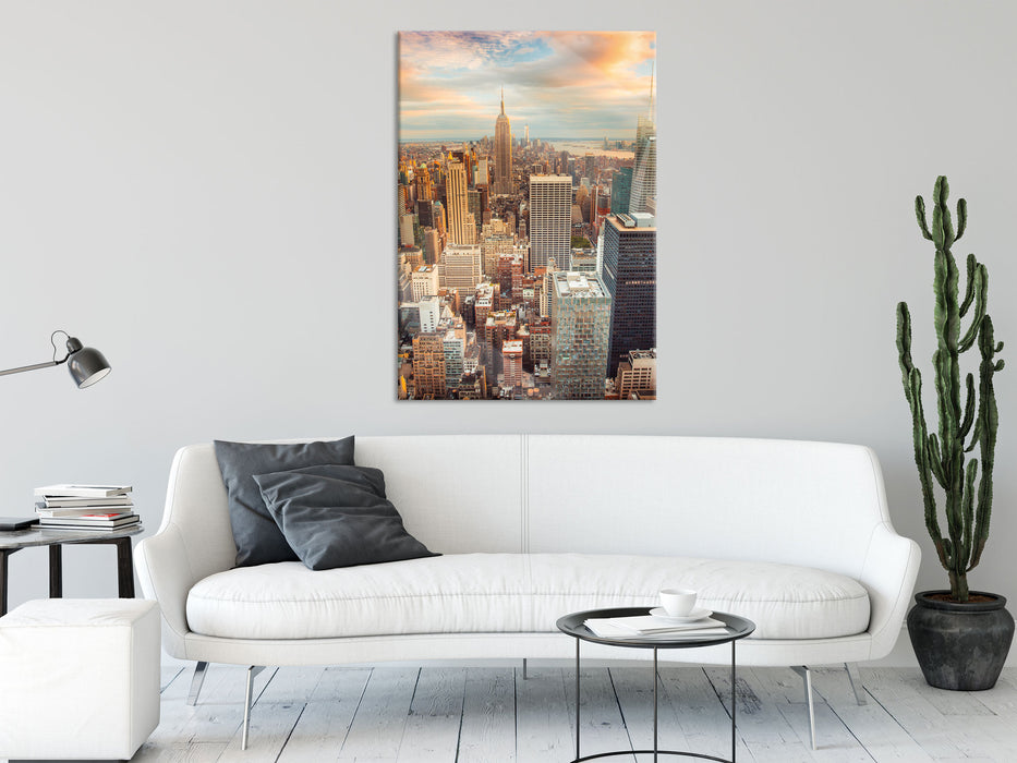 Skyline von New York, Glasbild