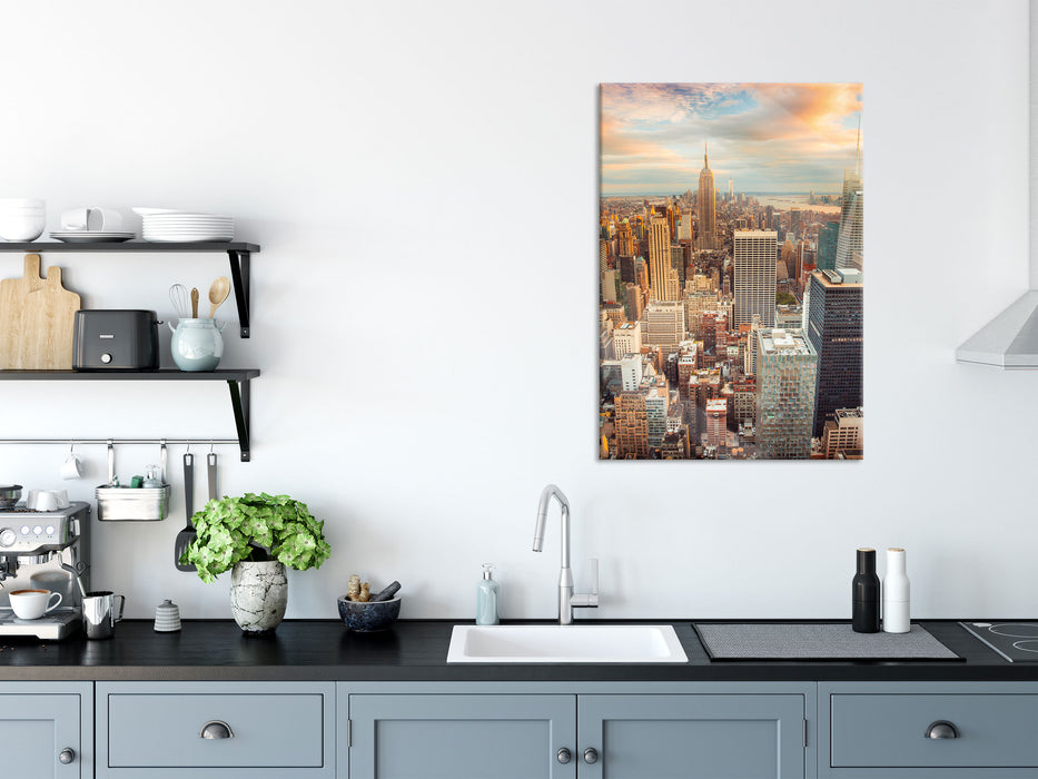 Skyline von New York, Glasbild