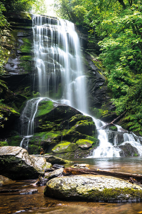 Wasserfall, Glasbild