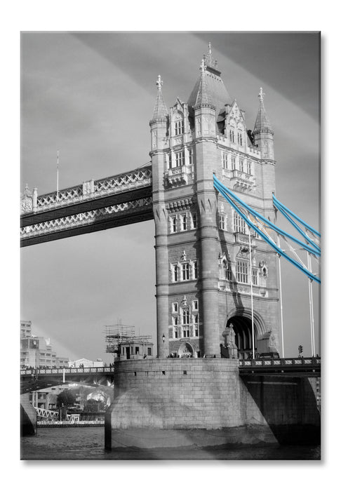 Tower Bridge in London, Glasbild