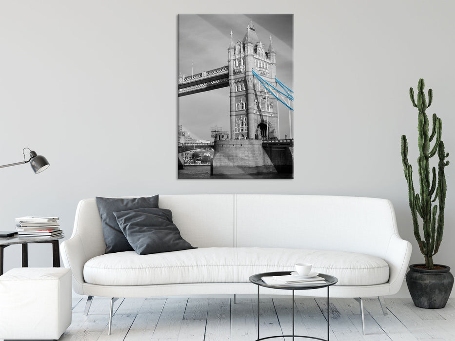 Tower Bridge in London, Glasbild