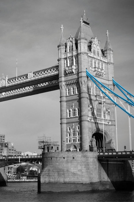 Tower Bridge in London, Glasbild