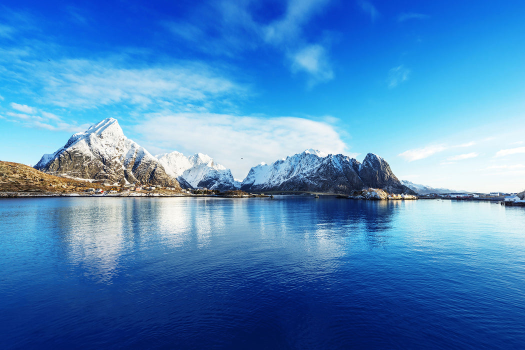 Lofoten in Norwegen, Glasbild