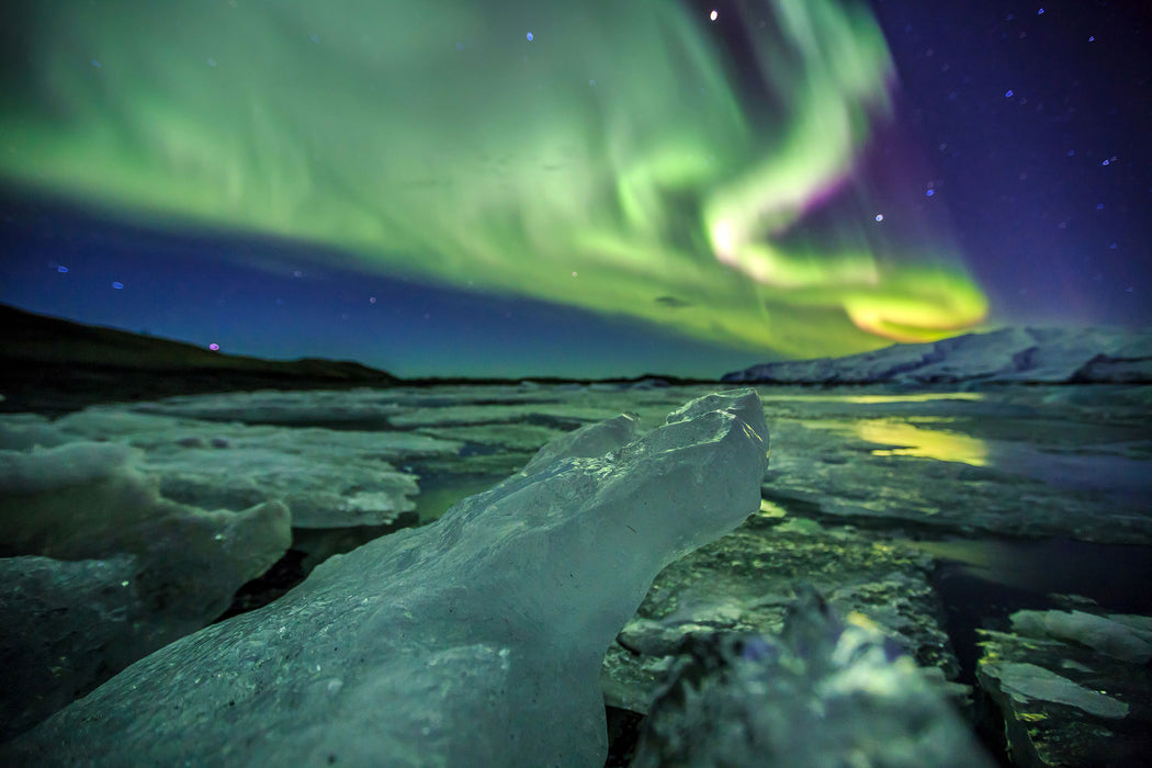 Gletscher Island, Glasbild