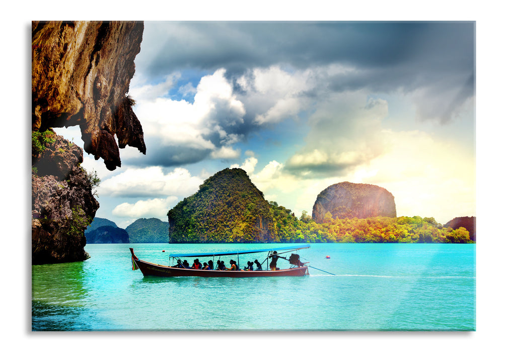 Pixxprint Thailand Phuket Playa Paradisiaca, Glasbild